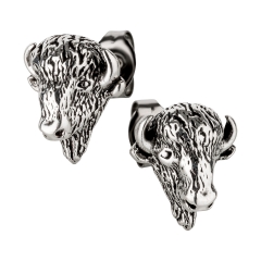 Ohrstecker 925 Silber Büffel